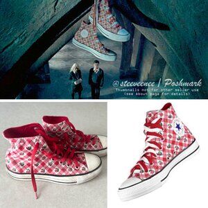 Rare Converse All Star Strawberry Cherry High Top Sneakers ASO Luna Lovegood